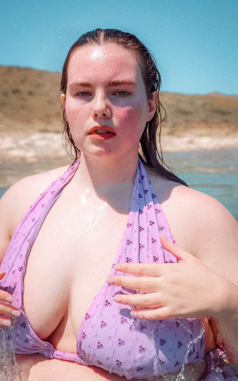 Haze Bikini Top in Lavender