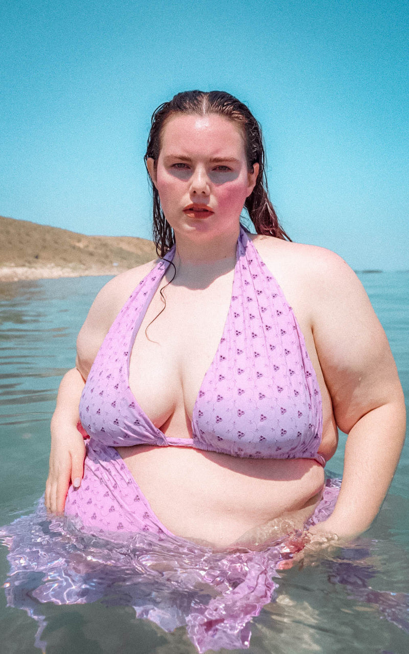 Haze Bikini Top in Lavender