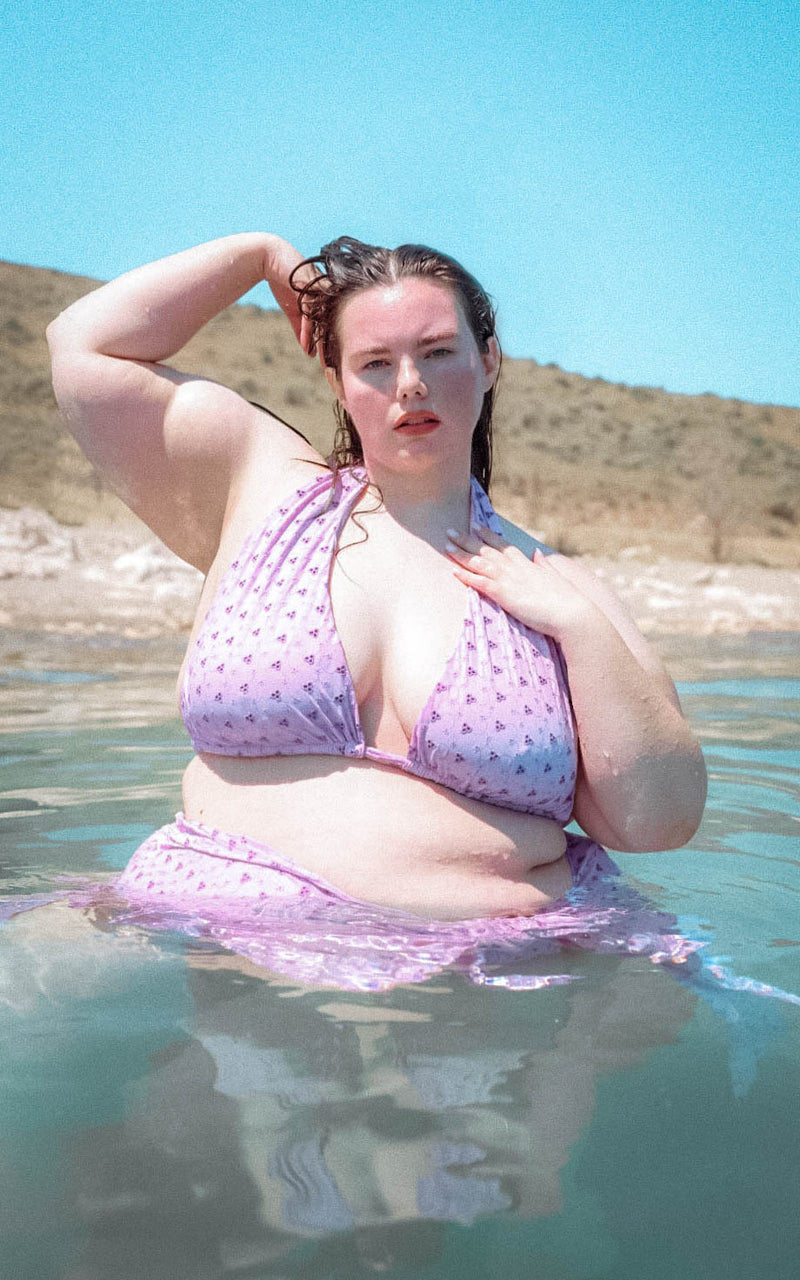 Haze Bikini Top in Lavender