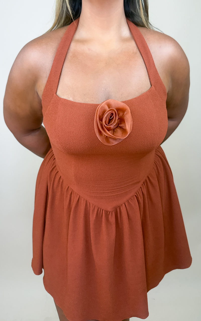 HALTER MINI DRESS