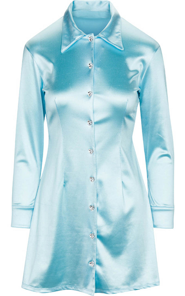 Cher in Blue Satin
